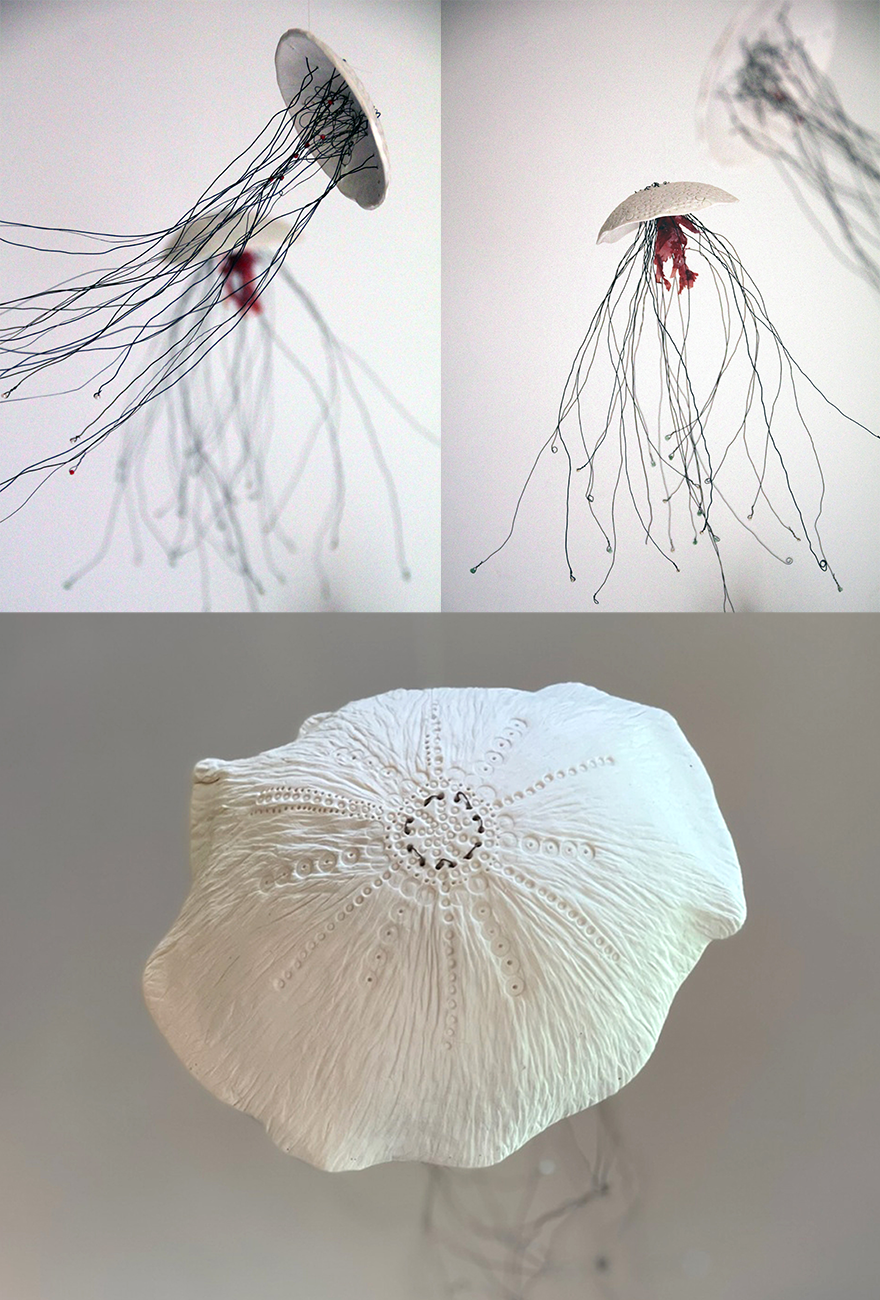 Collection Méduses - Au creux des mains - Emmanuelle Cadoret, céramiste